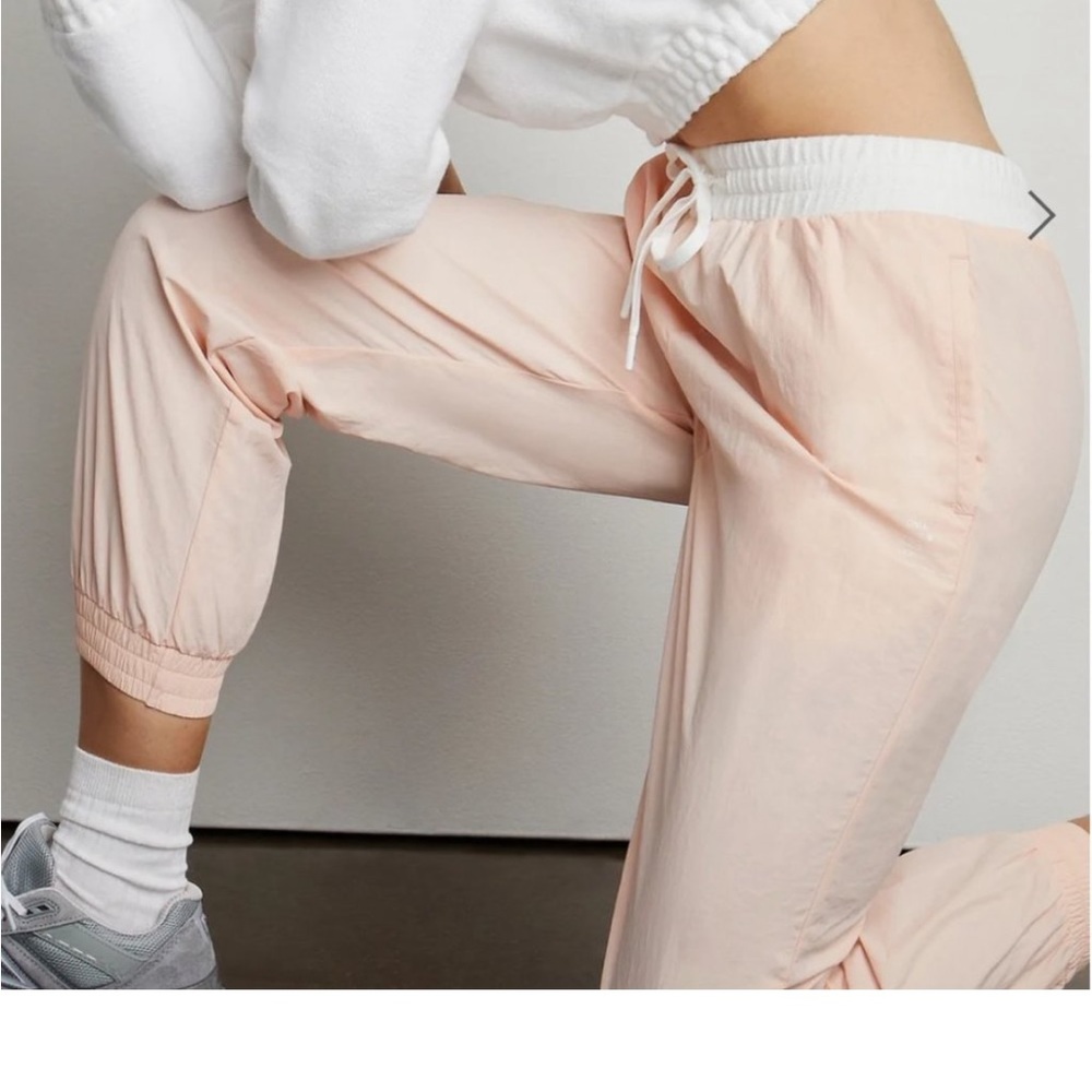 NWT Onia Mixed Material Crinkle Nylon Joggers